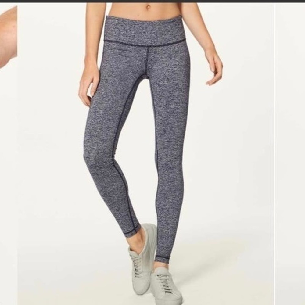 Lululemon Wunder Under‎ Low-Rise Tight *28" Heathered Black